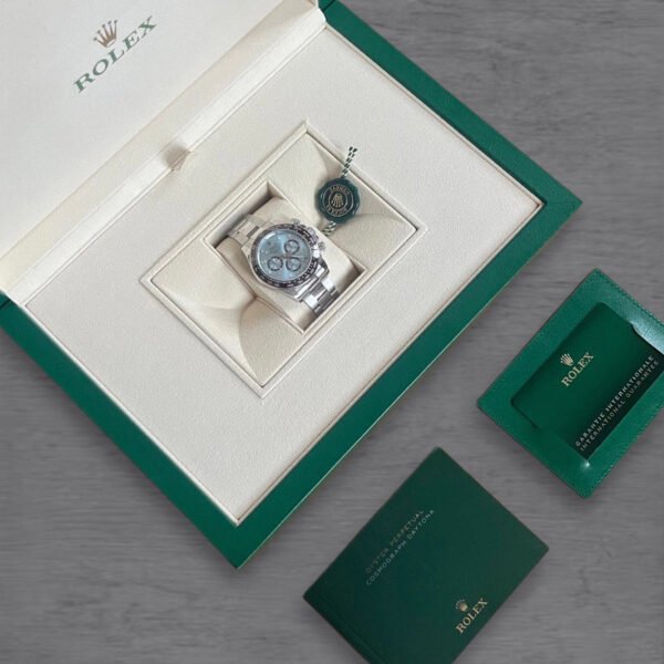 Rolex Cosmograph Daytona 40mm – Ref: 126506A – Ice Blue Diamond Dial & Ceramic Bezel, Platinum Oyster Bracelet Men’s Watch
