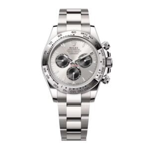 Rolex Cosmograph Daytona 40mm – Ref: 126509 – Steel & Black Index Dial, 18K White Gold Oyster Bracelet Men’s Watch
