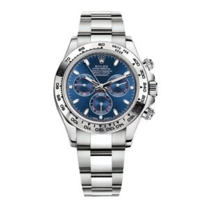 Rolex Cosmograph Daytona 40mm – Ref: 116509 – Blue Index Dial, 18K White Gold Oyster Bracelet Men’s Watch