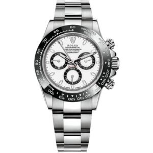 Rolex Cosmograph Daytona “Panda” 40mm – Ref: 116500ln-0001 – White Index Dial & Ceramic Bezel, Stainless Steel Oyster Bracelet Men’s Watch