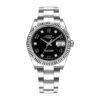 Rolex Date 34mm – Ref: 115234-0011 – Black Diamond Dial, Stainless Steel Oyster Bracelet Watch