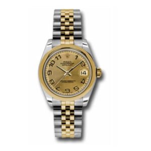 Rolex Datejust 31mm – Ref: 178243 chcaj – Champagne Dial, Two Tone Stainless Steel & 18K Yellow Gold Jubilee Bracelet Women’s Watch