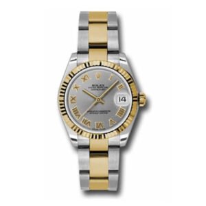 Rolex Datejust 31mm – Ref: 178273 gro – Silver Roman Dial, Two Tone Stainless Steel & 18K Yellow Gold Oyster Bracelet Women’s Watch