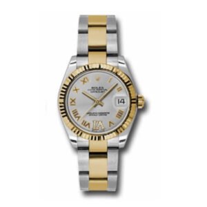 Rolex Datejust 31mm – Ref: 178273 sdro – Silver Roman Diamond Dial, Two Tone Stainless Steel & 18K Yellow Gold Oyster Bracelet Women’s Watch