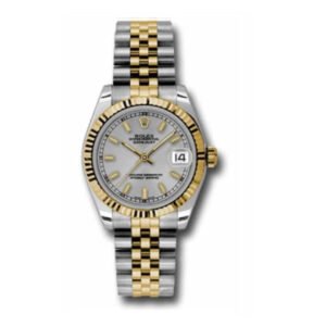 Rolex Datejust 31mm – Ref: 178273 sij – Silver Stick Dial, Two Tone Stainless Steel & 18K Yellow Gold Jubilee Bracelet Women’s Watch
