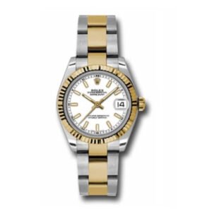 Rolex Datejust 31mm – Ref: 178273 wio – White Stick Dial, Two Tone Stainless Steel & 18K Yellow Gold Oyster Bracelet Women’s Watch
