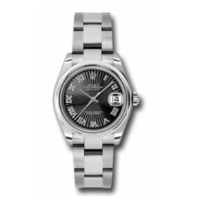 Rolex Datejust 31mm – Ref: 178240-bksbro – Black Dial, Stainless Steel Oyster Bracelet Women’s Watch