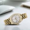 Rolex Datejust 31mm – Ref: 178158 sjdp – Silver Jubilee Dial, 18K Yellow Gold President Bracelet Women’s Watch