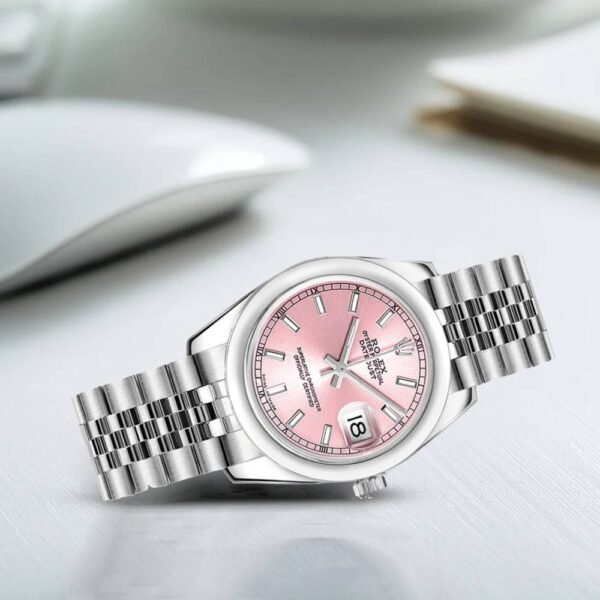 Rolex Datejust 31mm – Ref: 178240-0017 – Pink Dial, Stainless Steel Jubilee Bracelet Women’s Watch