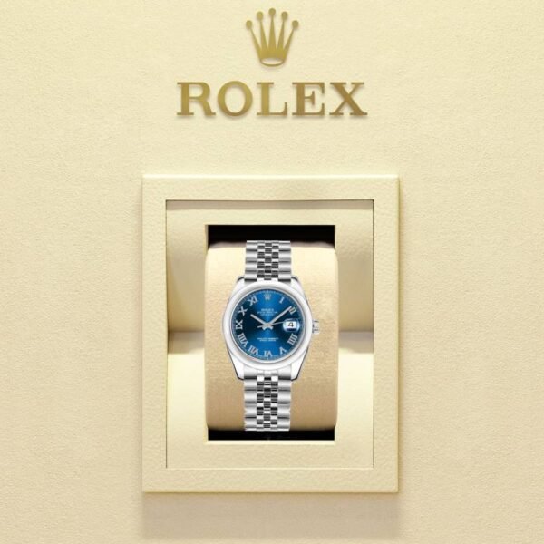 Rolex Datejust 31mm – Ref: 178240-0037 – Blue Dial, Stainless Steel Jubilee Bracelet Women’s Watch
