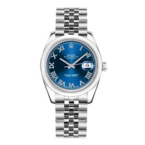 Rolex Datejust 31mm – Ref: 178240-0037 – Blue Dial, Stainless Steel Jubilee Bracelet Women’s Watch