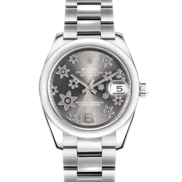 Rolex Datejust 31mm – Ref: 178240-0040 – Rhodium Grey Dial, Stainless Steel Oyster Bracelet Women’s Watch