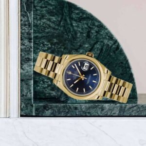 Rolex Datejust 31mm – Ref: 178248 blip – Blue Dial, 18K Yellow Gold President Bracelet Women’s Watch