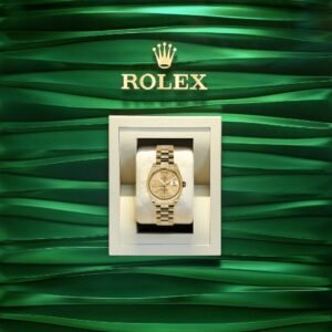 Rolex Datejust 31mm – Ref: 178248 chcap – Champagne Dial, 18K Yellow Gold President Bracelet Women’s Watch