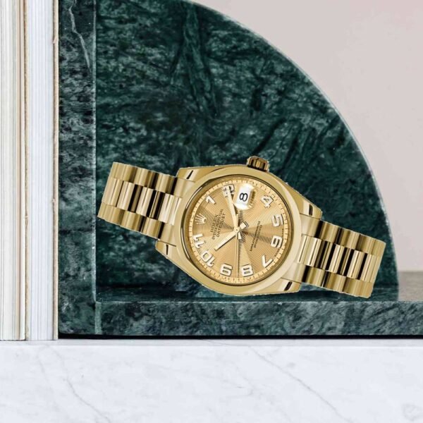 Rolex Datejust 31mm – Ref: 178248 chcap – Champagne Dial, 18K Yellow Gold President Bracelet Women’s Watch
