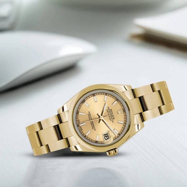 Rolex Datejust 31mm – Ref: 178248 chio – Champagne Dial, 18K Yellow Gold Oyster Bracelet Women’s Watch