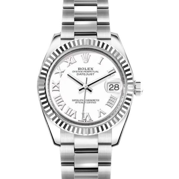 Rolex-Datejust-31mm-Ref-178274-0082-White-Roman-Dial-Stainless-Steel-Oyster-Bracelet-Womens-Watch-1.jpg Rolex Datejust 31mm – Ref: 178274-0082 – White Roman Dial, Stainless Steel Oyster Bracelet Women’s Watch