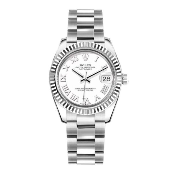 Rolex-Datejust-31mm-Ref-178274-0082-White-Roman-Dial-Stainless-Steel-Oyster-Bracelet-Womens-Watch-2.jpg Rolex Datejust 31mm – Ref: 178274-0082 – White Roman Dial, Stainless Steel Oyster Bracelet Women’s Watch