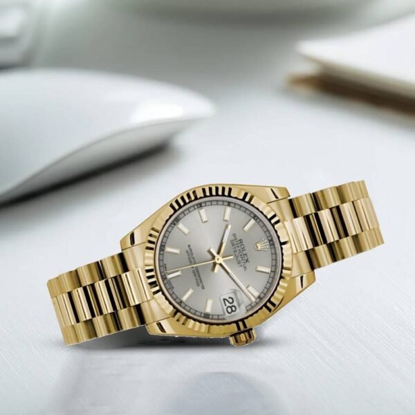 Rolex Datejust 31mm – Ref: 178278 sip – Silver Dial, 18K Yellow Gold President Bracelet Women’s Watch