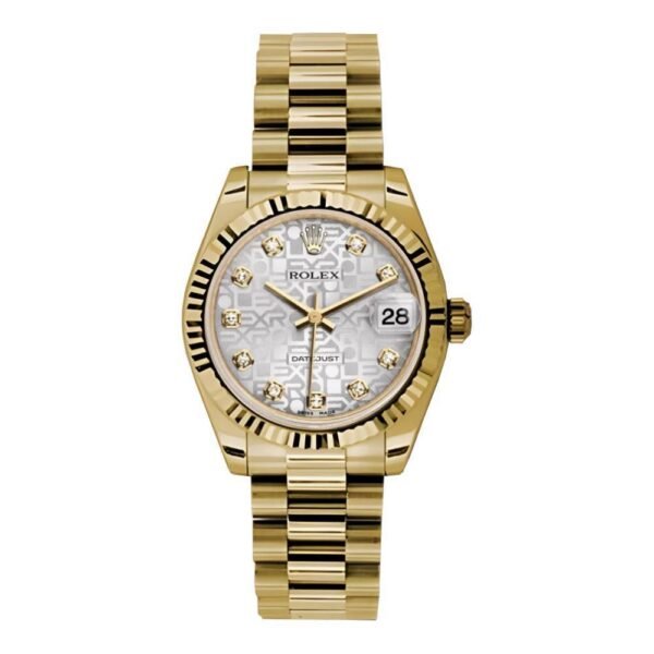 Rolex-Datejust-31mm-Ref-178278-sjdp-Silver-Jubilee-Dial-18K-Yellow-Gold-President-Bracelet-Womens-Watch-4.jpg Rolex Datejust 31mm – Ref: 178278 sjdp – Silver Jubilee Dial, 18K Yellow Gold President Bracelet Women’s Watch