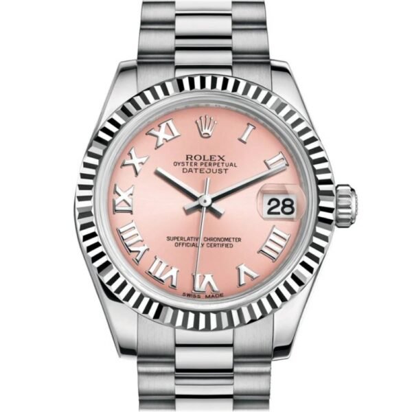 Rolex Datejust 31mm – Ref: 178279 – Pink Dial, 18K White Gold President Bracelet Women’s Watch