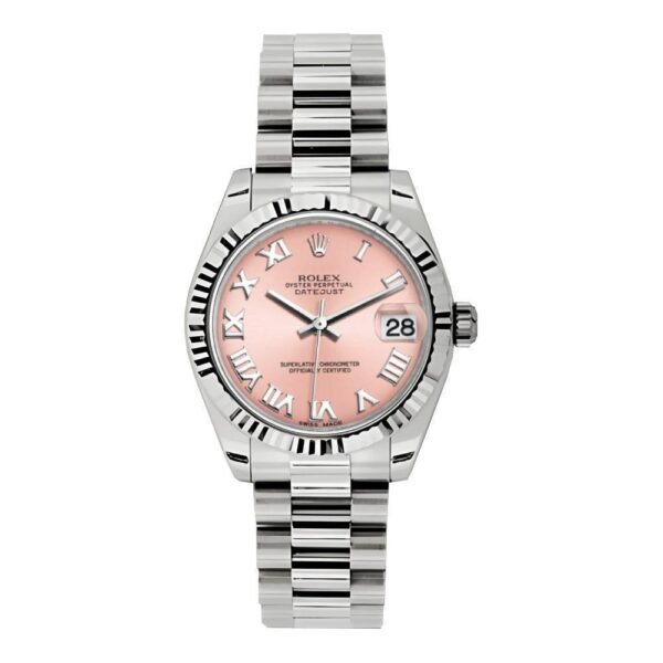 Rolex Datejust 31mm – Ref: 178279 – Pink Dial, 18K White Gold President Bracelet Women’s Watch