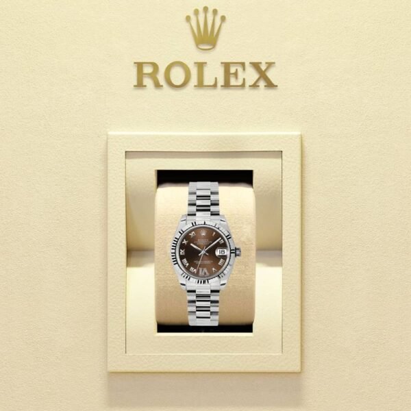 Rolex Datejust 31mm – Ref: 178279 brdrp – Bronze Dial, 18K White Gold President Bracelet Women’s Watch