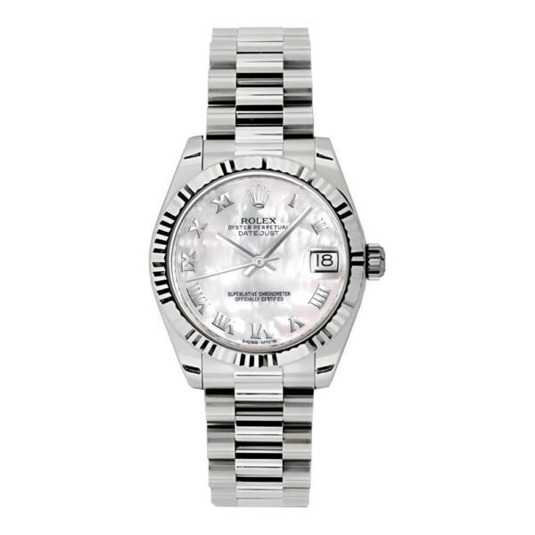 Rolex-Datejust-31mm-Ref-178279-mrp-White-Mother-of-Pearl-Dial-18K-White-Gold-President-Bracelet-Womens-Watch-4.jpg Rolex Datejust 31mm – Ref: 178279 mrp – White Mother of Pearl Dial, 18K White Gold President Bracelet Women’s Watch