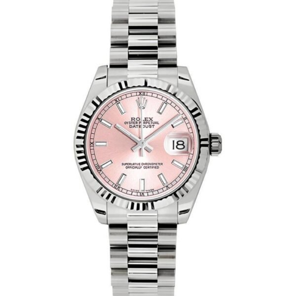 Rolex Datejust 31mm – Ref: 178279 pip – Pink Dial, 18K White Gold President Bracelet Women’s Watch