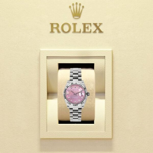 Rolex Datejust 31mm – Ref: 178279 pmdp – Pink Dial, 18K White Gold President Bracelet Women’s Watch
