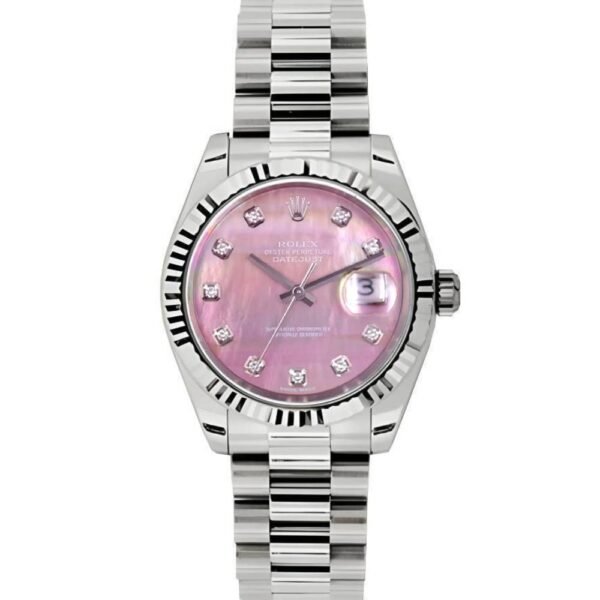 Rolex Datejust 31mm – Ref: 178279 pmdp – Pink Dial, 18K White Gold President Bracelet Women’s Watch