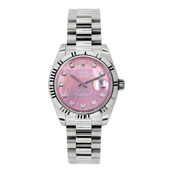 Rolex Datejust 31mm – Ref: 178279 pmdp – Pink Dial, 18K White Gold President Bracelet Women’s Watch
