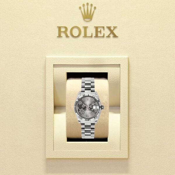 Rolex Datejust 31mm – Ref: 178279 rfp – Rhodium Grey Dial, 18K White Gold President Bracelet Women’s Watch