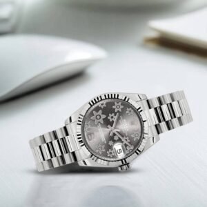 Rolex Datejust 31mm – Ref: 178279 rfp – Rhodium Grey Dial, 18K White Gold President Bracelet Women’s Watch