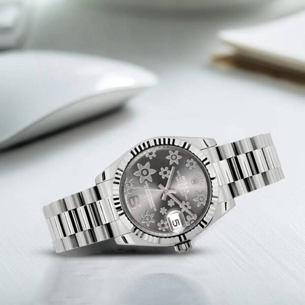 Rolex Datejust 31mm – Ref: 178279 rfp – Rhodium Grey Dial, 18K White Gold President Bracelet Women’s Watch