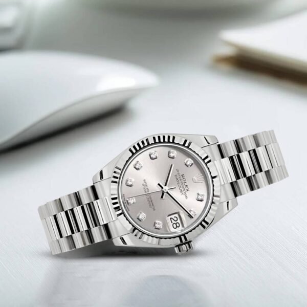 Rolex Datejust 31mm – Ref: 178279 sdp – Silver Dial, 18K White Gold President Bracelet Women’s Watch