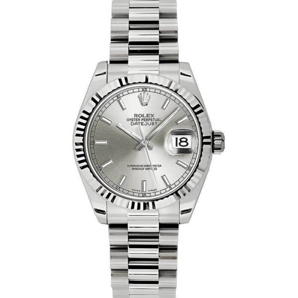 Rolex Datejust 31mm – Ref: 178279 sip – Silver Dial, 18K White Gold President Bracelet Women’s Watch