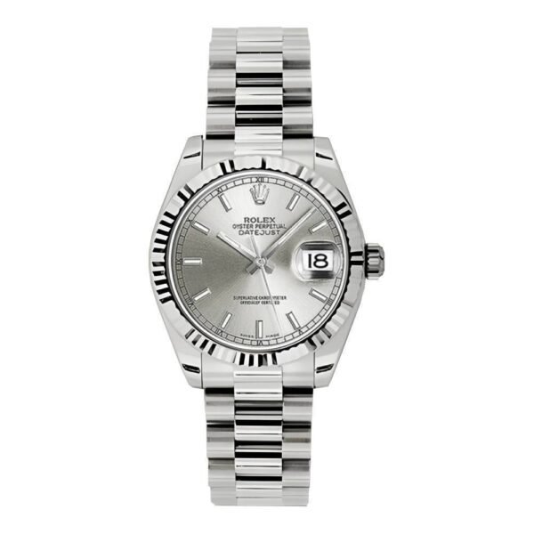 Rolex Datejust 31mm – Ref: 178279 sip – Silver Dial, 18K White Gold President Bracelet Women’s Watch