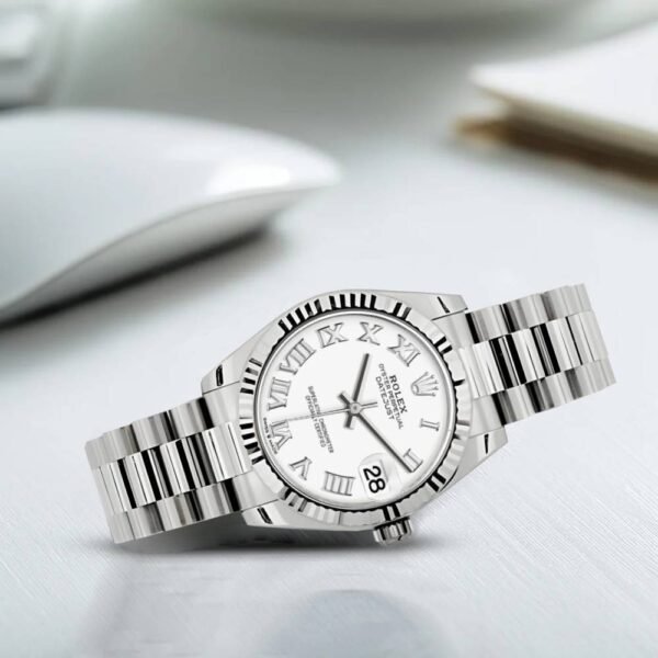 Rolex Datejust 31mm – Ref: 178279 wrp – White Dial, 18K White Gold President Bracelet Women’s Watch
