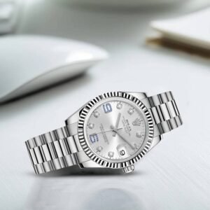 Rolex Datejust 31mm – Ref: 178279d – Silver Dial, 18K White Gold President Bracelet Women’s Watch
