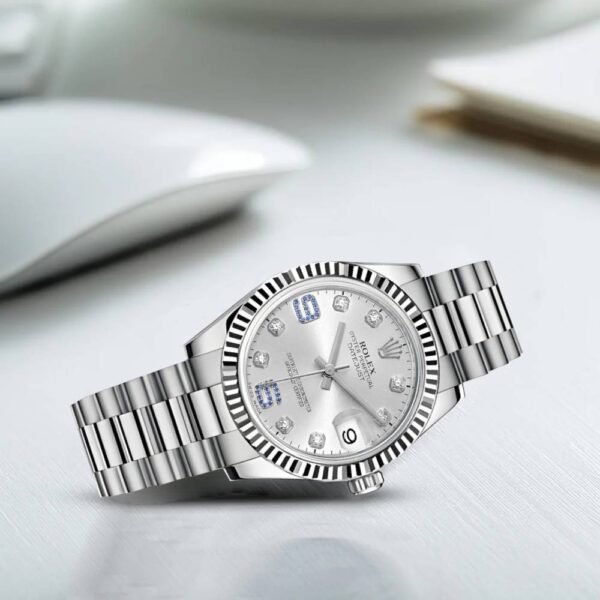 Rolex Datejust 31mm – Ref: 178279d – Silver Dial, 18K White Gold President Bracelet Women’s Watch