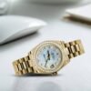 Rolex Datejust 31mm – Ref: 178288 mdp – White Mother of Pearl Dial & Diamond Bezel, 18K Yellow Gold President Bracelet Women’s Watch