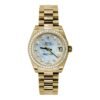 Rolex Datejust 31mm – Ref: 178288 mdp – White Mother of Pearl Dial & Diamond Bezel, 18K Yellow Gold President Bracelet Women’s Watch