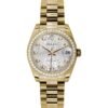 Rolex Datejust 31mm – Ref: 178288 sjdp – Silver Jubilee Dial, 18K Yellow Gold President Bracelet Women’s Watch