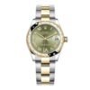 Rolex Datejust 31mm – Ref: 178343 ogdro – Green Roman Diamond Dial & Diamond Bezel, Two Tone Stainless Steel & 18K Yellow Gold Oyster Bracelet Women’s Watch