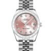 Rolex Datejust 31mm – Ref: 178344-0023 – Pink Mother of Pearl Diamond Dial & Diamond Bezel, Stainless Steel Jubilee Bracelet Women’s Watch