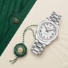 Rolex Datejust 31mm – Ref: 178344-0028 – White Dial & Diamond Bezel, Stainless Steel Oyster Bracelet Women’s Watch