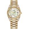 Rolex Datejust 31mm – Ref: 178238 mdp – White Mother of Pearl Dial, Diamond Case, 18K Yellow Gold President Bracelet Women’s Watch