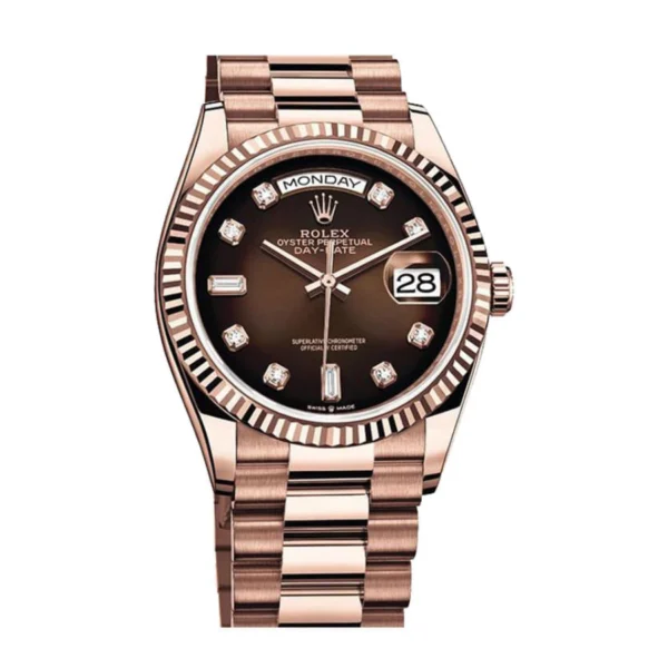 Rolex Day-Date 128235 “Brown Ombre Dial” Top Grade Clone 1:1