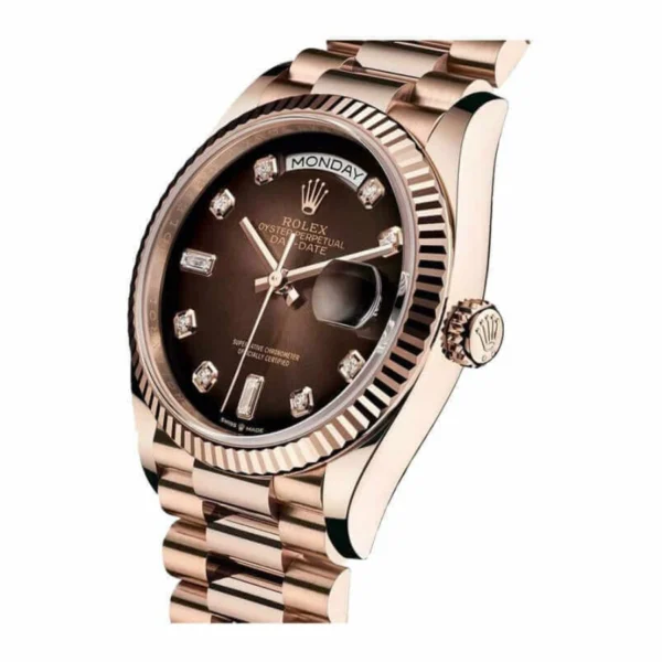 Rolex Day-Date 128235 “Brown Ombre Dial” Top Grade Clone 1:1